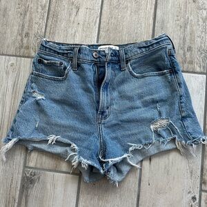 A&E Denim Blue Distressed Women's Shorts
